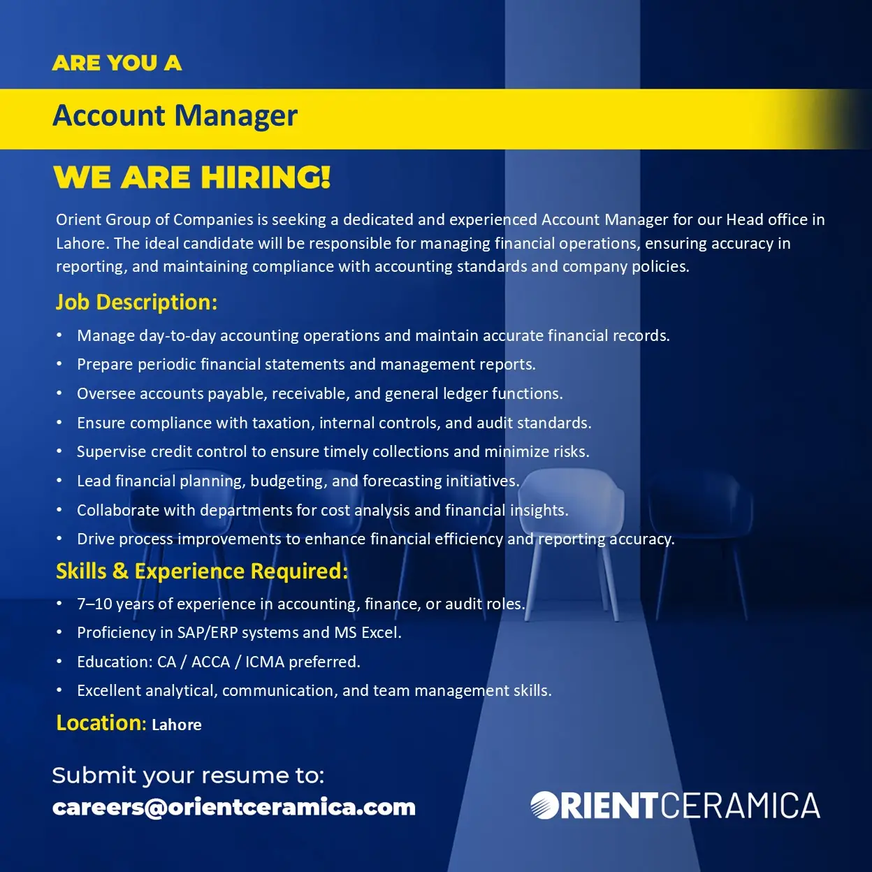 Account Manager job poster