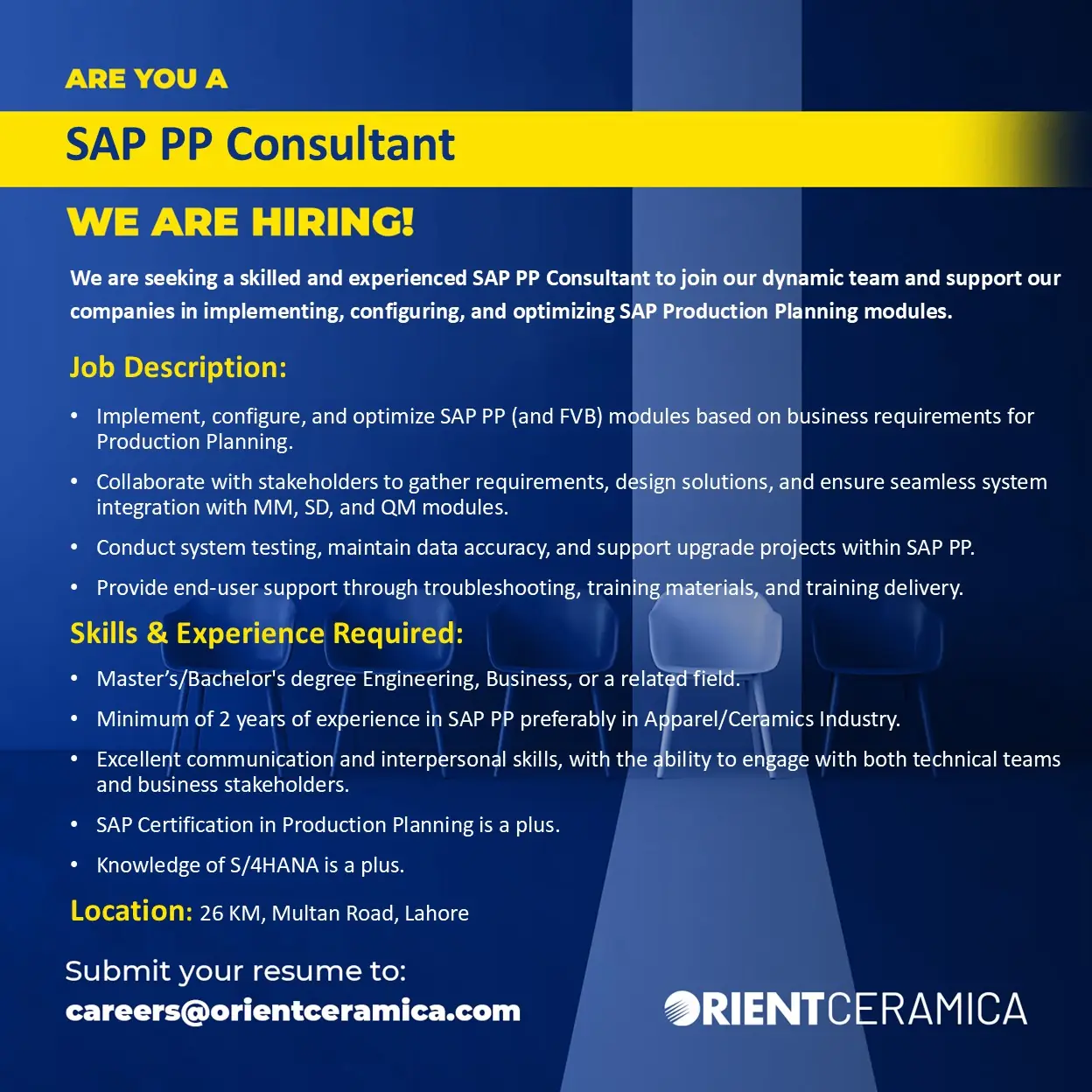SAP PP Consultant job poster